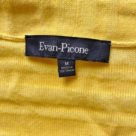 Evan‎ Picone Yellow Lightweight Open Cardigan - Picture 5 of 8